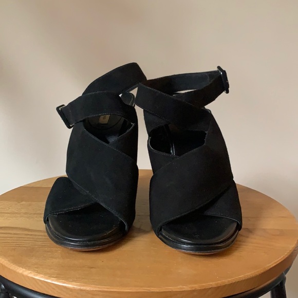 Diane Von Furstenberg “Wynne” Covered Wedge Sandals - Picture 3 of 7